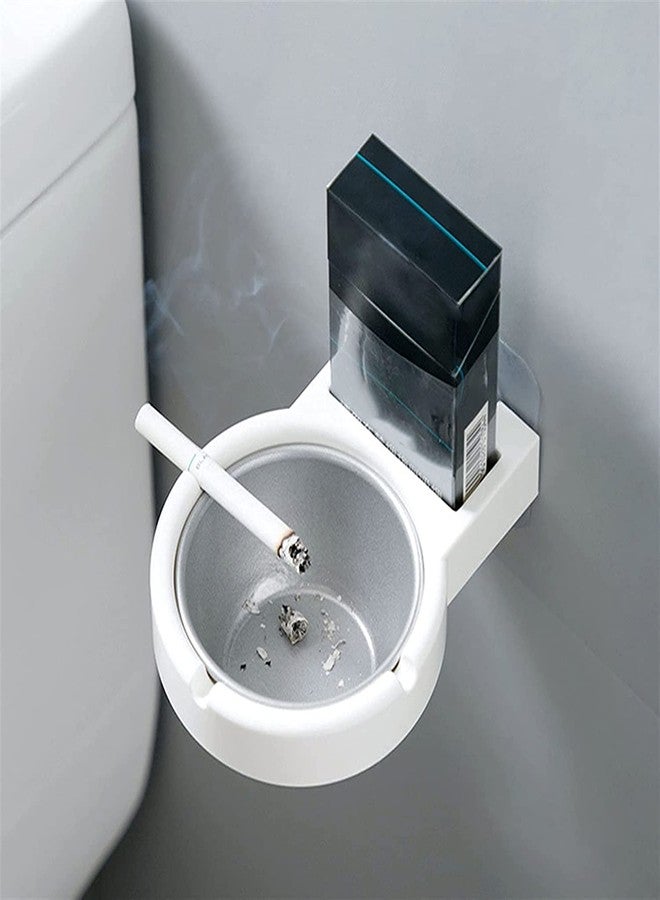 KITOOL 1 PCs Stainless Steel Ashtray Cigarettes storage rack Wall-mounted Is Used For Balconies,Walls,Tables Bathroom, Toilet, office Cigarettes Lighter Storage rack Tool Box (pack - 1 (white) - Image 4